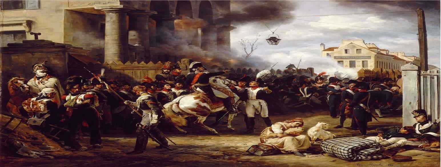 Nasjonalgarden under slaget om Paris i 1814 (1820)