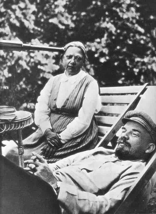 Krupskaja og Lenin