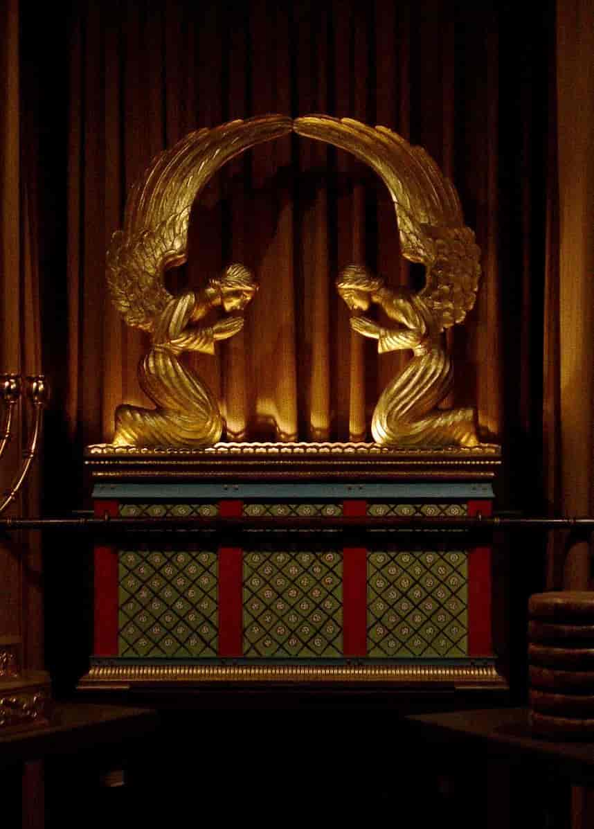 Modell av paktens ark i Royal Arch Room, George Washington Masonic Memorial.