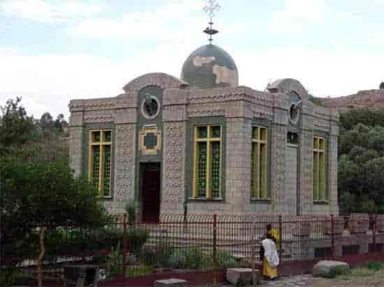 Helligdommen i Axum, der den opprinnelige paktens ark skal være oppbevart, ifølge etiopisk tradisjon.