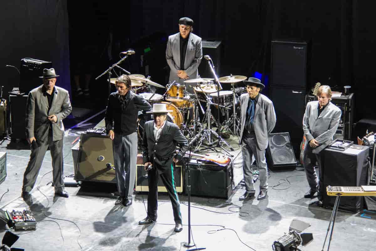 Bob Dylan med band