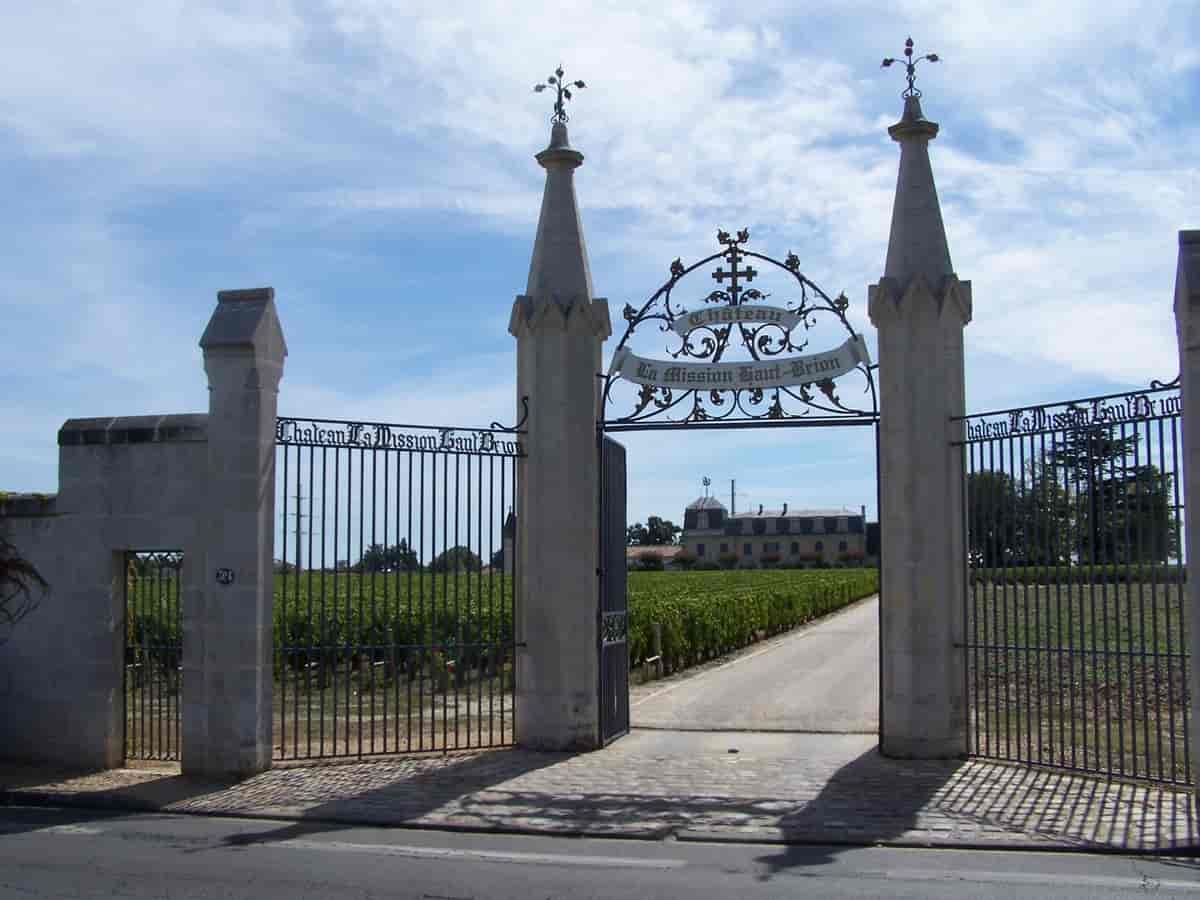 Inngang til Château la Mission-Haut-Brion