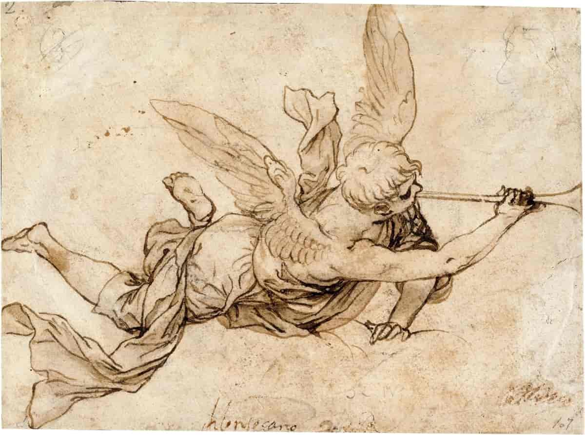 Engel med trompeten som varsler dommedag (1660-1667)