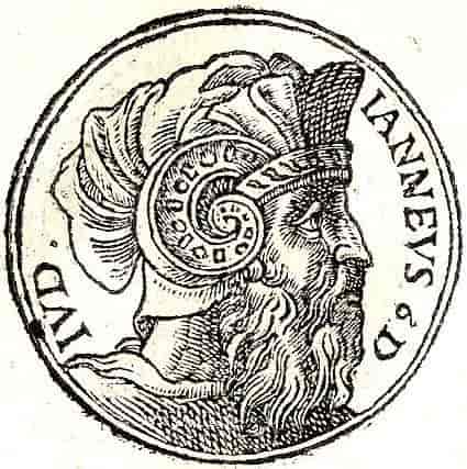 Mynt med bilde av Aleksander Janneus