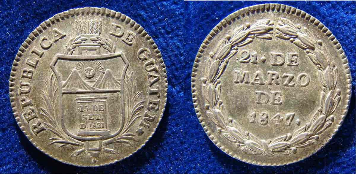 Guatemala, sølvmynt