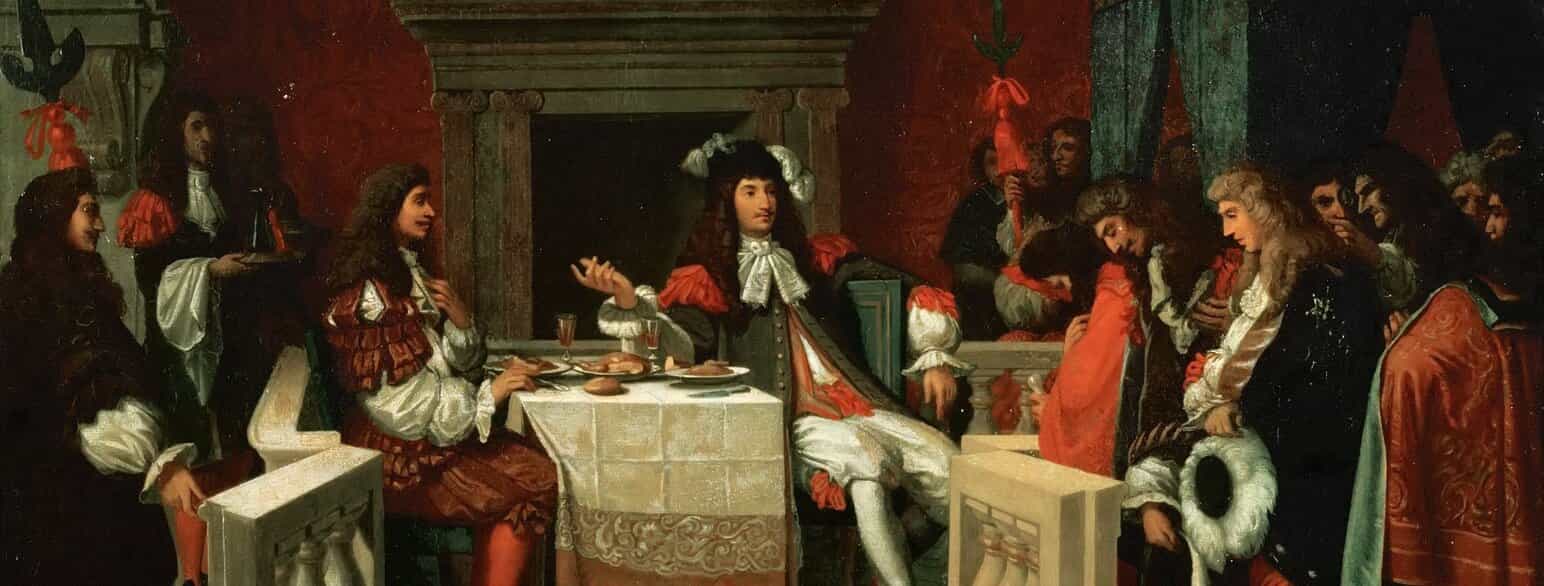 Molière ved Ludvig 14s bord