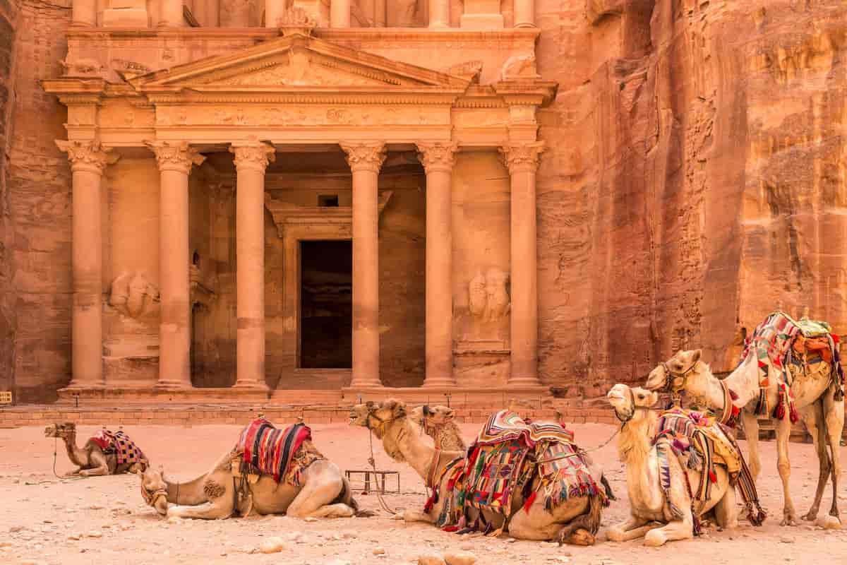 Petra, ruiner i Jordan