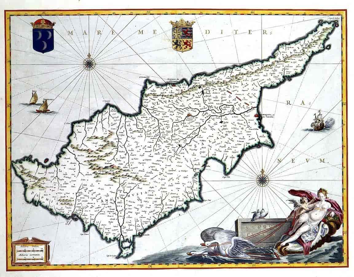 Kart over Kypros