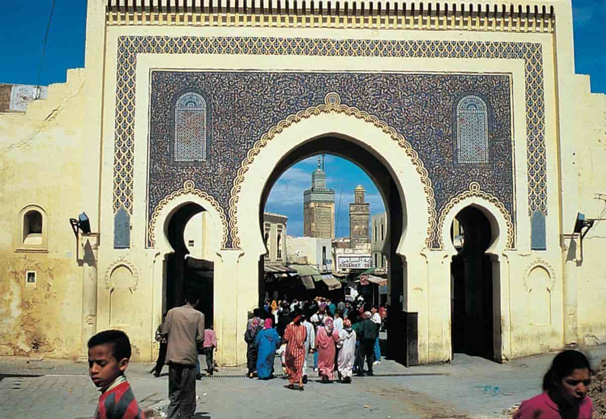Marokko (Arkitektur) (Bab Bou Jeloud-porten)