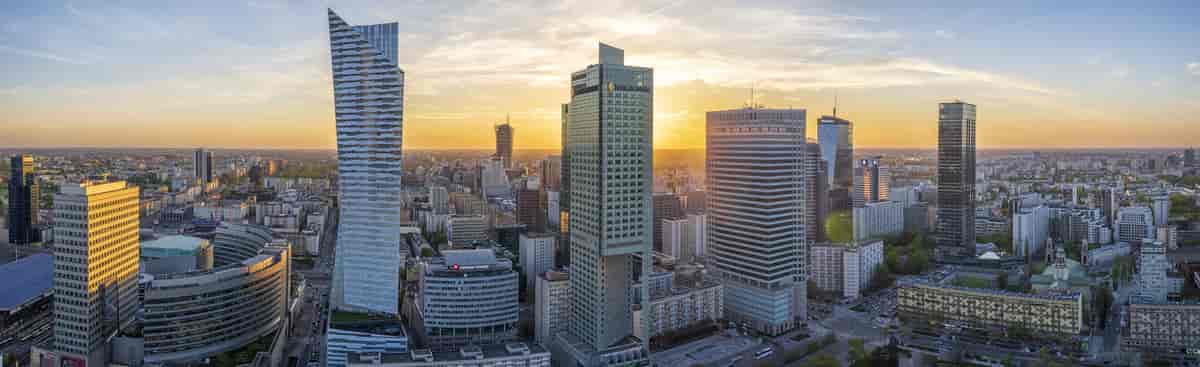 Moderne Warszawa skyline