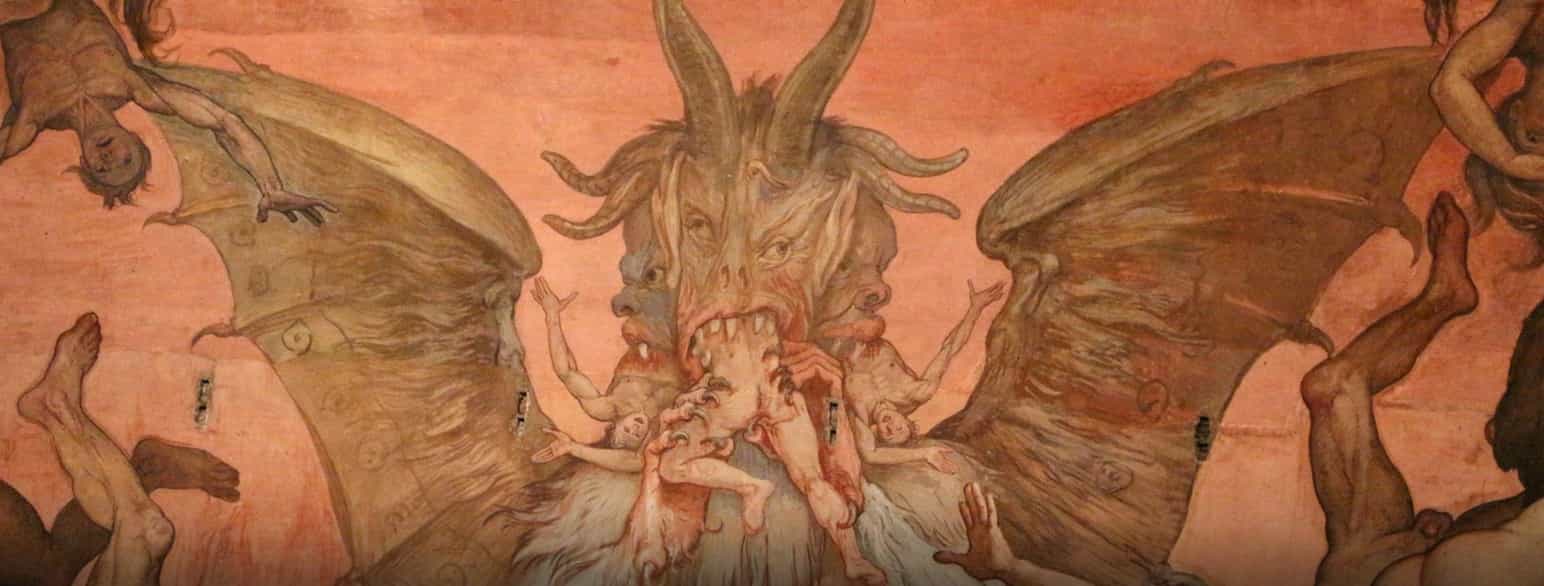 Satan. Fresko av Frederico Zuccaci (1574–1579)