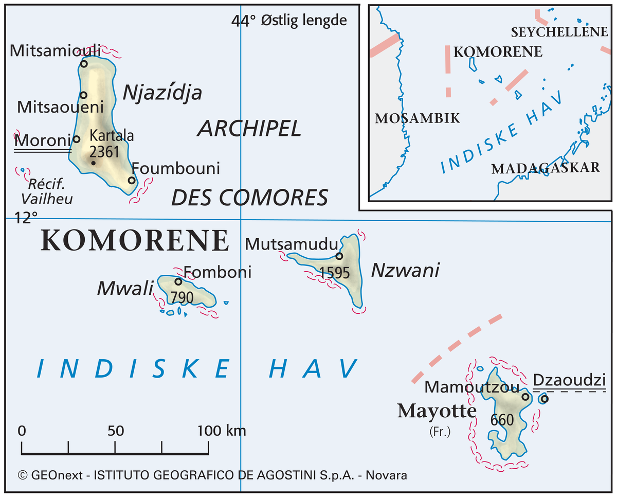 Komorene (Hovedkart)