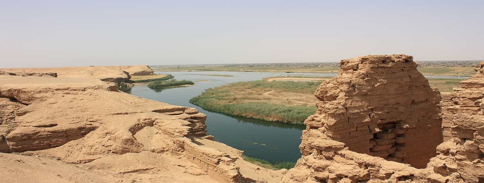 Eufrat ved Dura-Europos i Syria