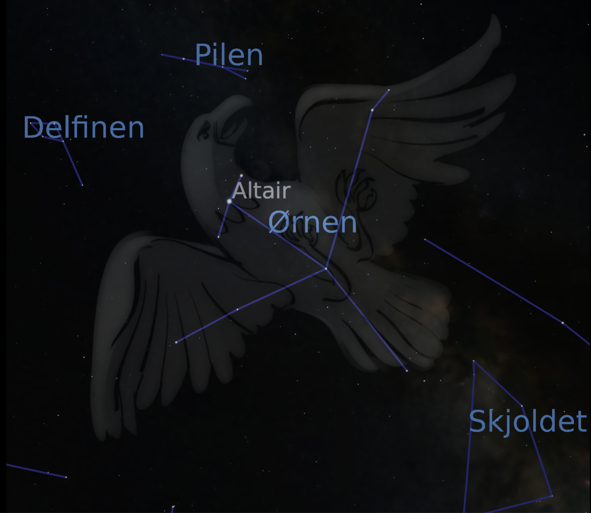 Ørnen (fra programvaren Stellarium)
