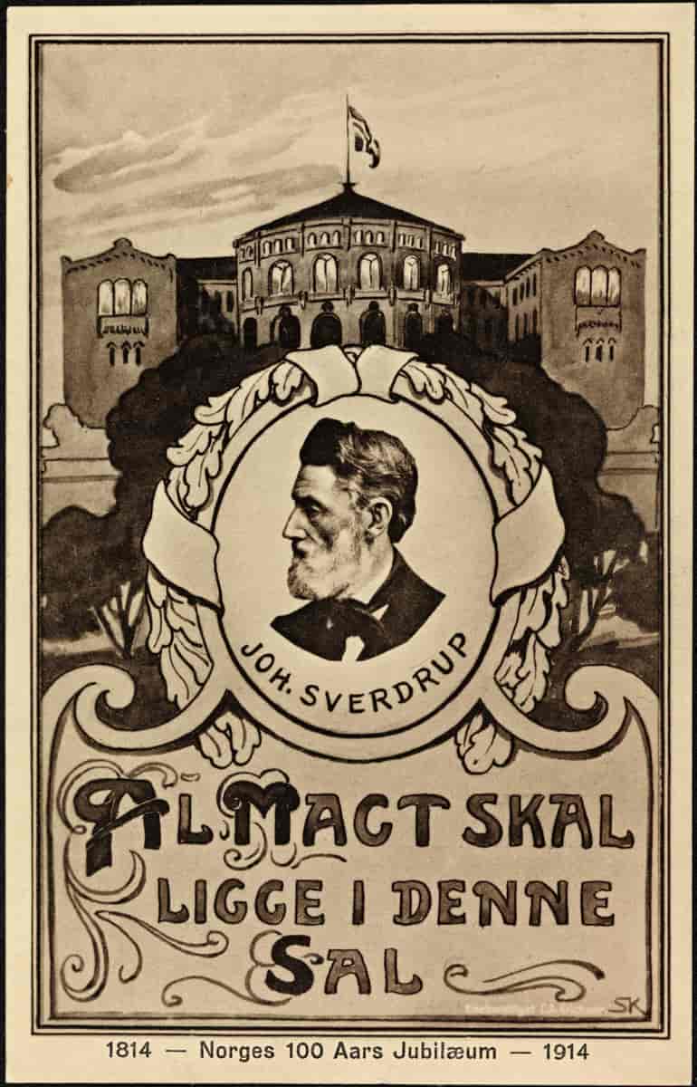 Postkort fra hundreårsjubileet i 1914