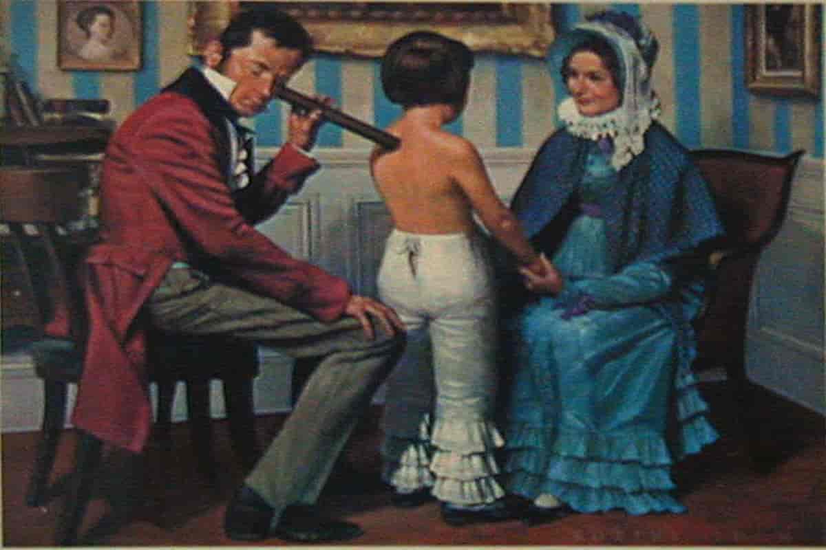 René Laënnec med stetoskop