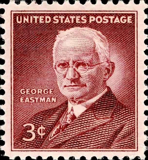 George Eastman på 3-cents frimerke, 1954.