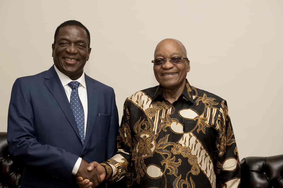 Mnangagwa og Zuma
