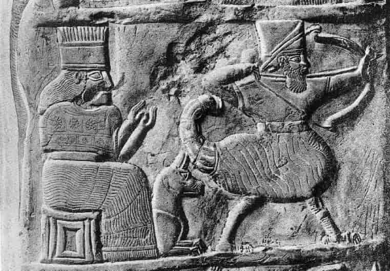 Nebukadnesar (Nabu-Kudurri-Usur) ved erobringen av Elam.