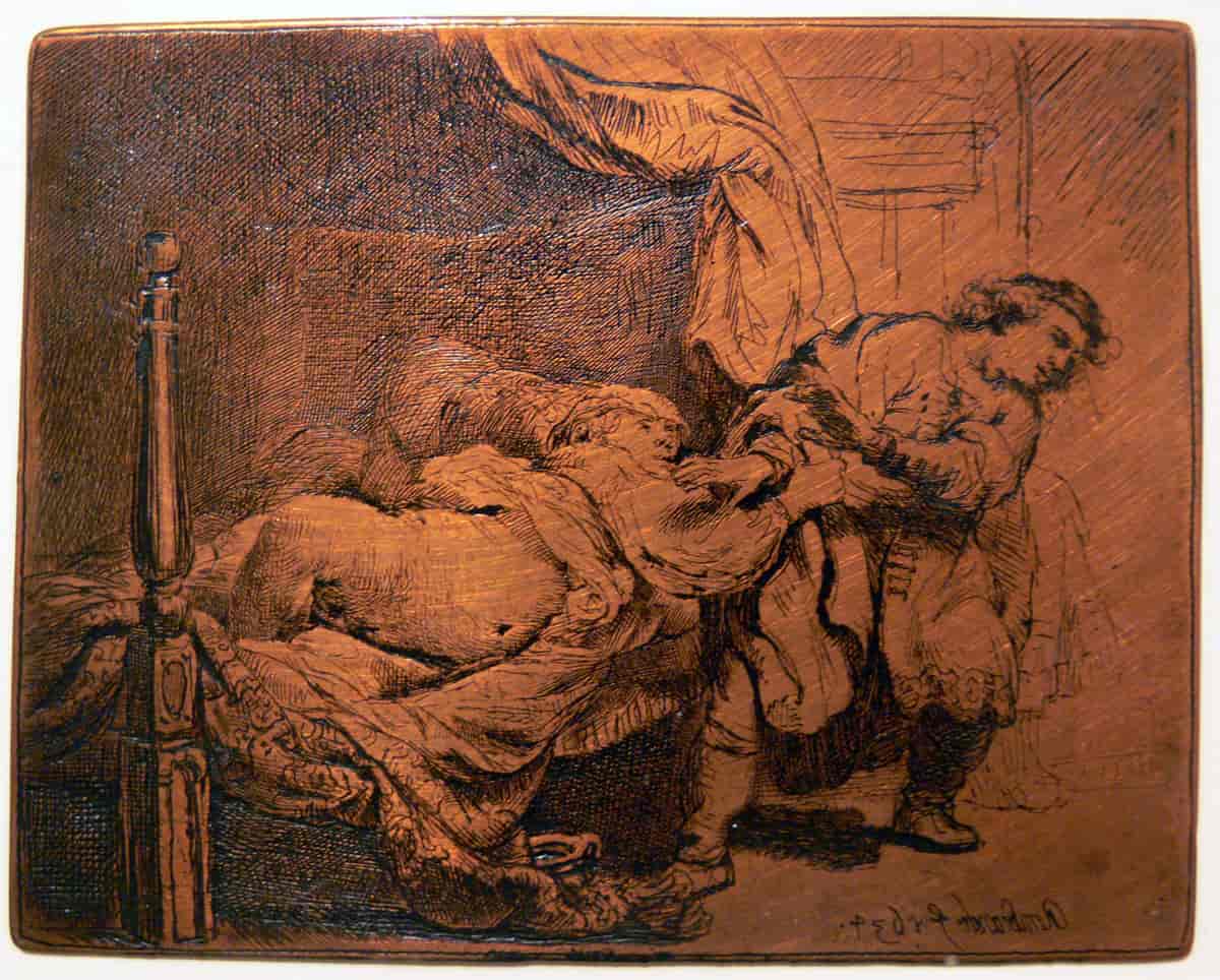 Gravyr av Rembrandt