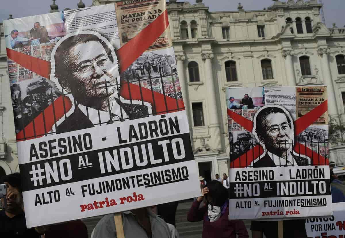 Fujimori-protester