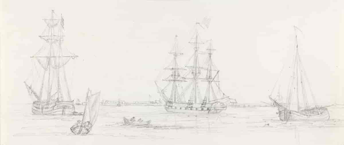 Skip og båter, 1821-1823