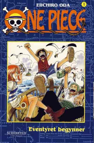 Første utgave av «One Piece»  på norsk, fra 2005.