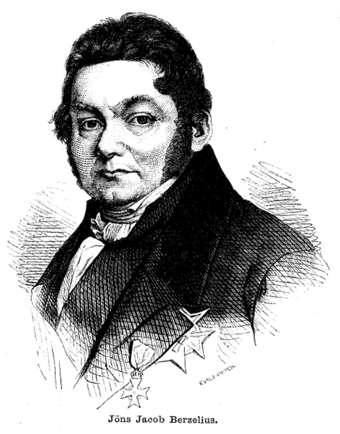 Figur 5. Jöns Jacob Berzelius som først beskrev thorium som et nytt grunnstoff.