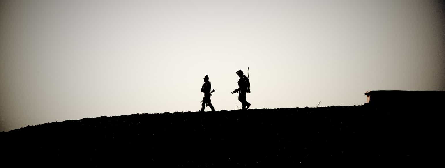 Norske soldater på patrulje i Faryab i Afghanistan i 2010