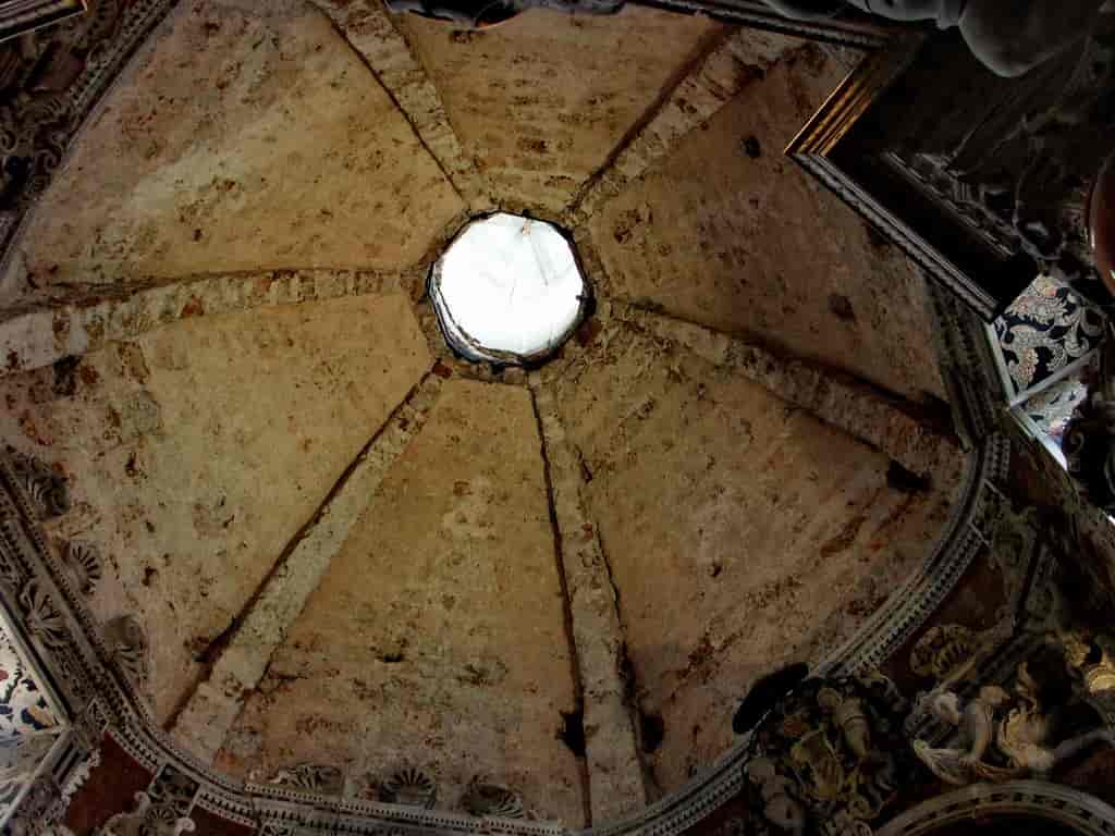 Kuppelhvelv i Monreale på Sicilia, Italia.