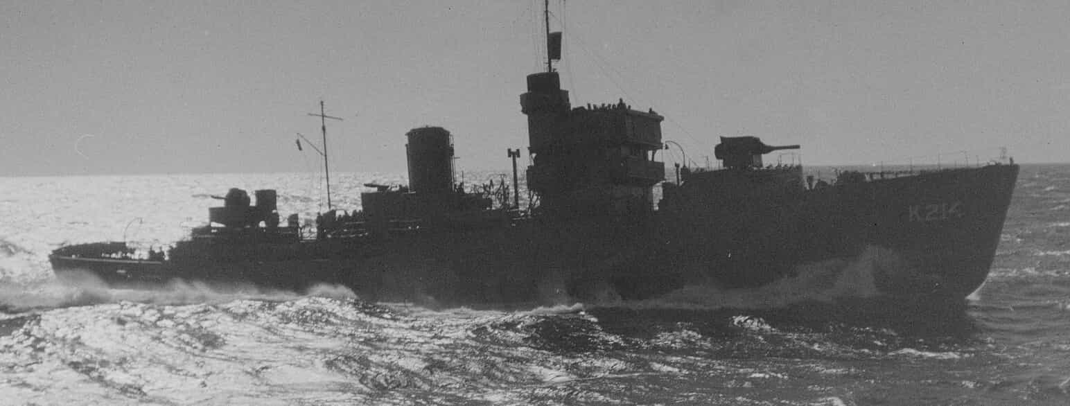 Den norske korvetten Potentilla under andre verdenskrig