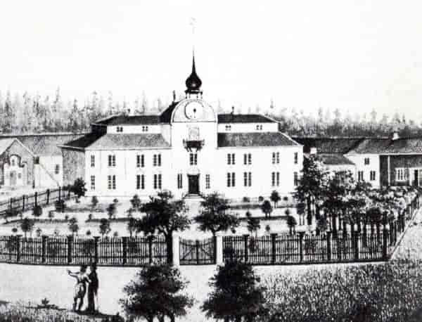 Hovedbygningen på Vinje slik den sto 1740–1890