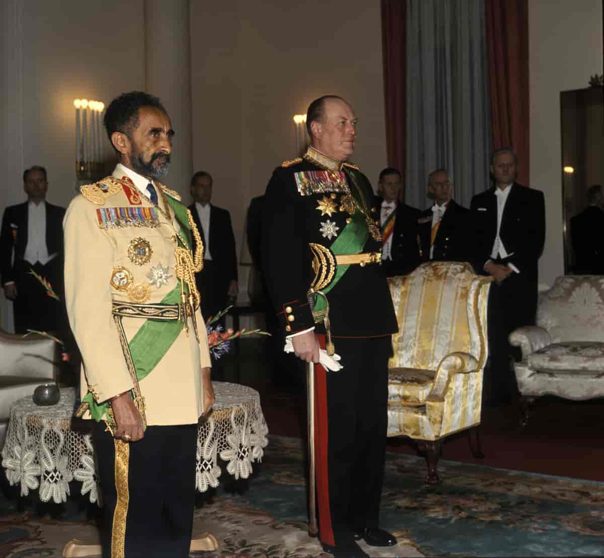 Haile Selassie og kong Olav V
