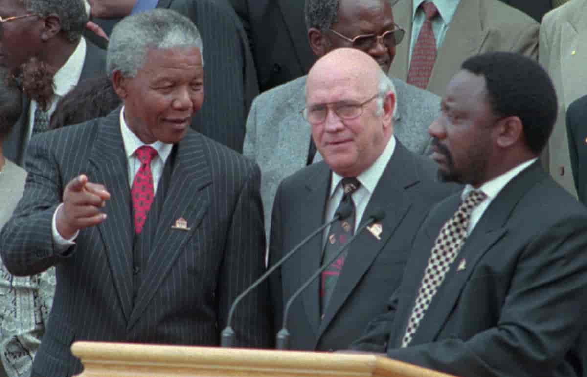 Mandela, de Klerk og Ramaphosa