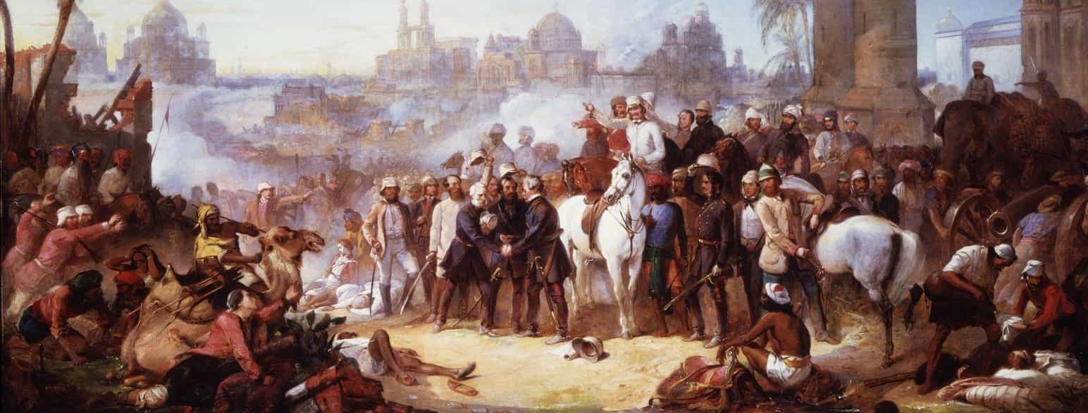 «Frigjøringen av Lucknow» (det vil si det britiske gjenerobringen)