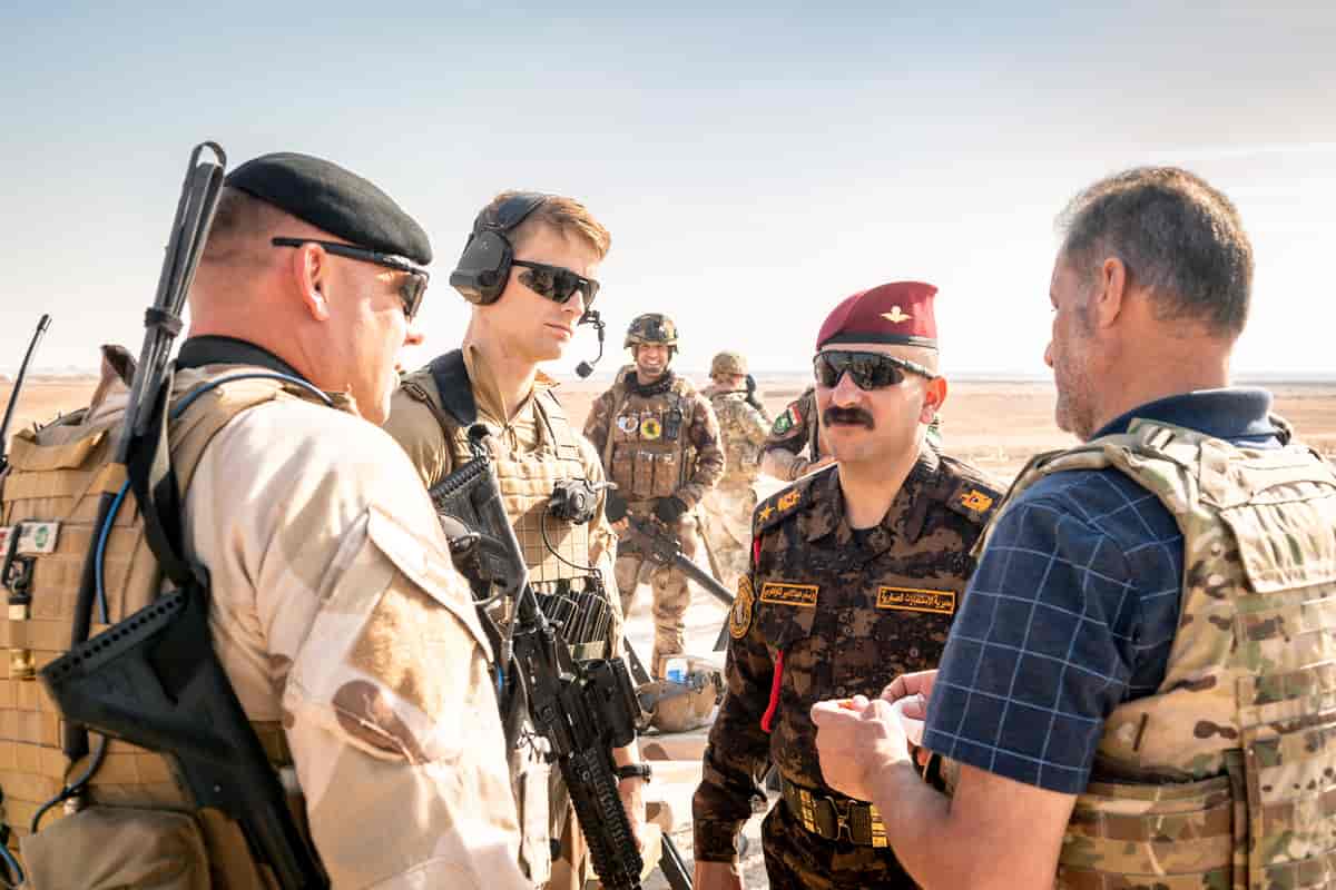 Soldater fra Panserbataljonen på oppdrag i Irak, 2019.