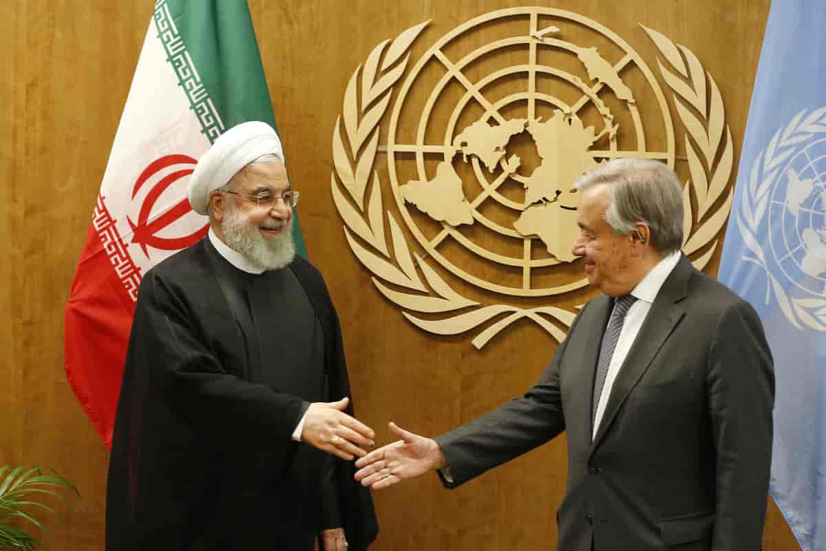 Rouhani og Guterres