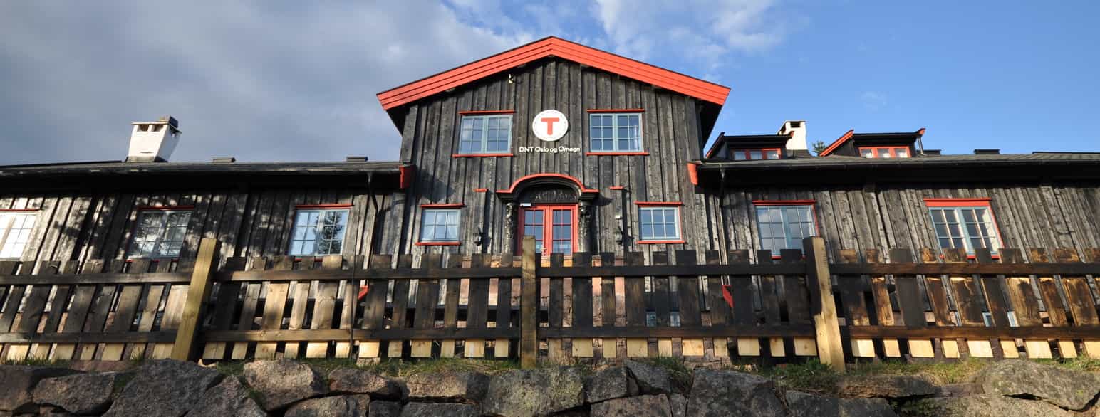 Kobberhaughytta, en av Nordmarkas største turisthytter