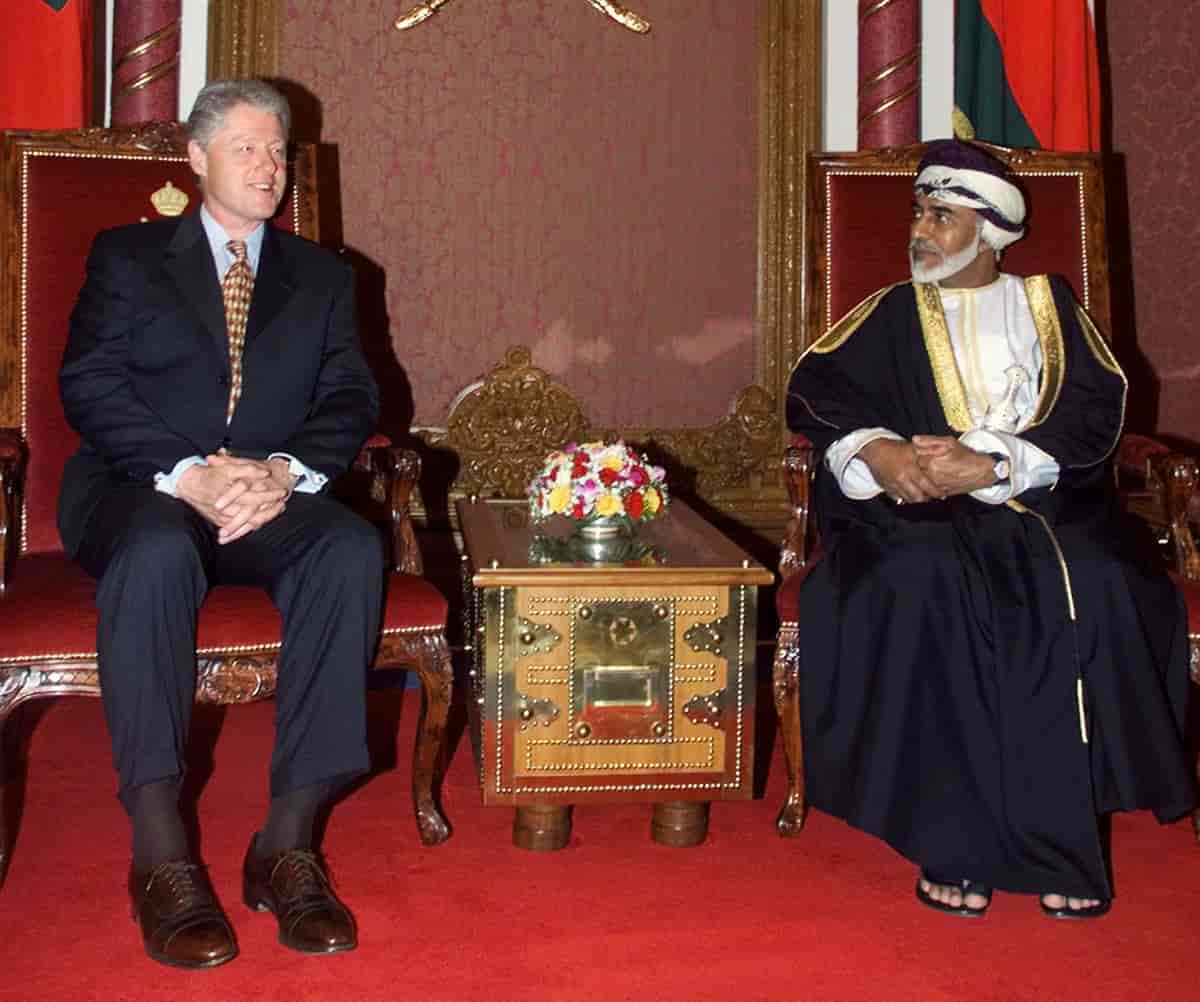 Bill Clinton og sultan Qaboos