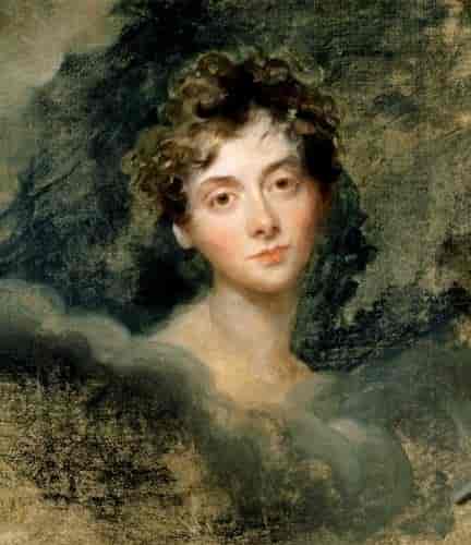 Lady Caroline Lamb som ung