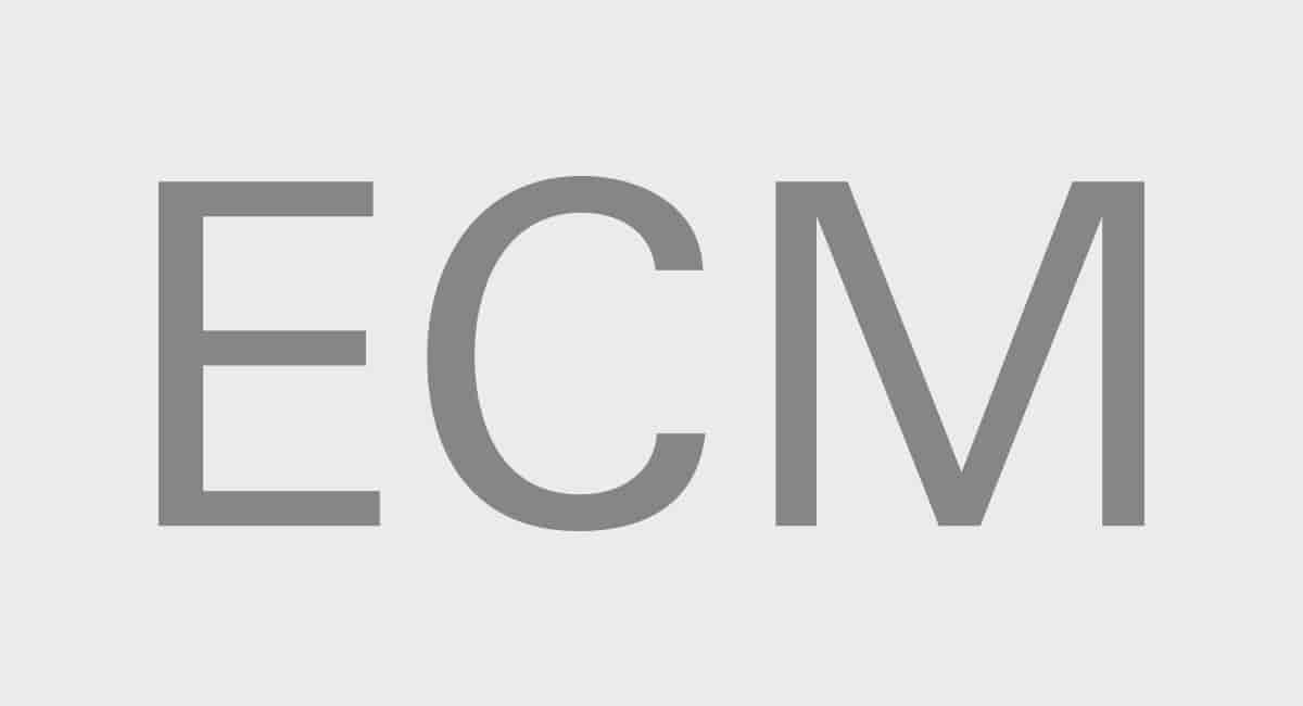 ECM-logoen er like minimalistisk som selskapets plateomslag.