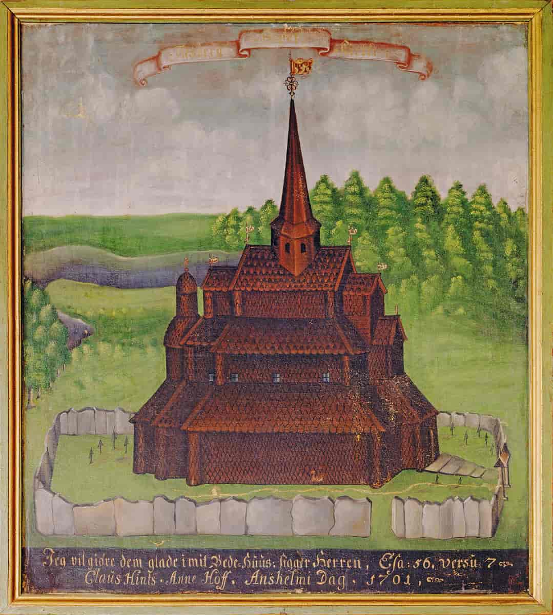 Flesberg stavkirke 1701