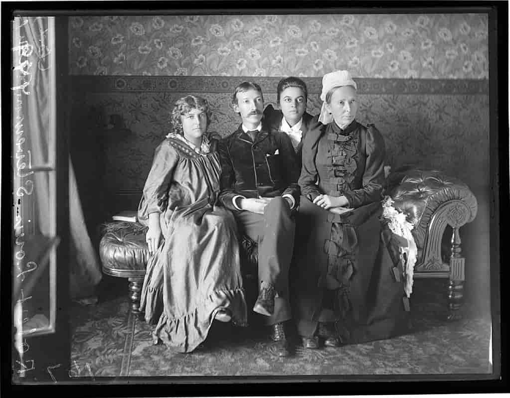 Stevenson med familie 1893
