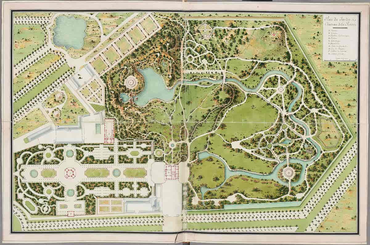 Plan over Petit Trianon, Versailles