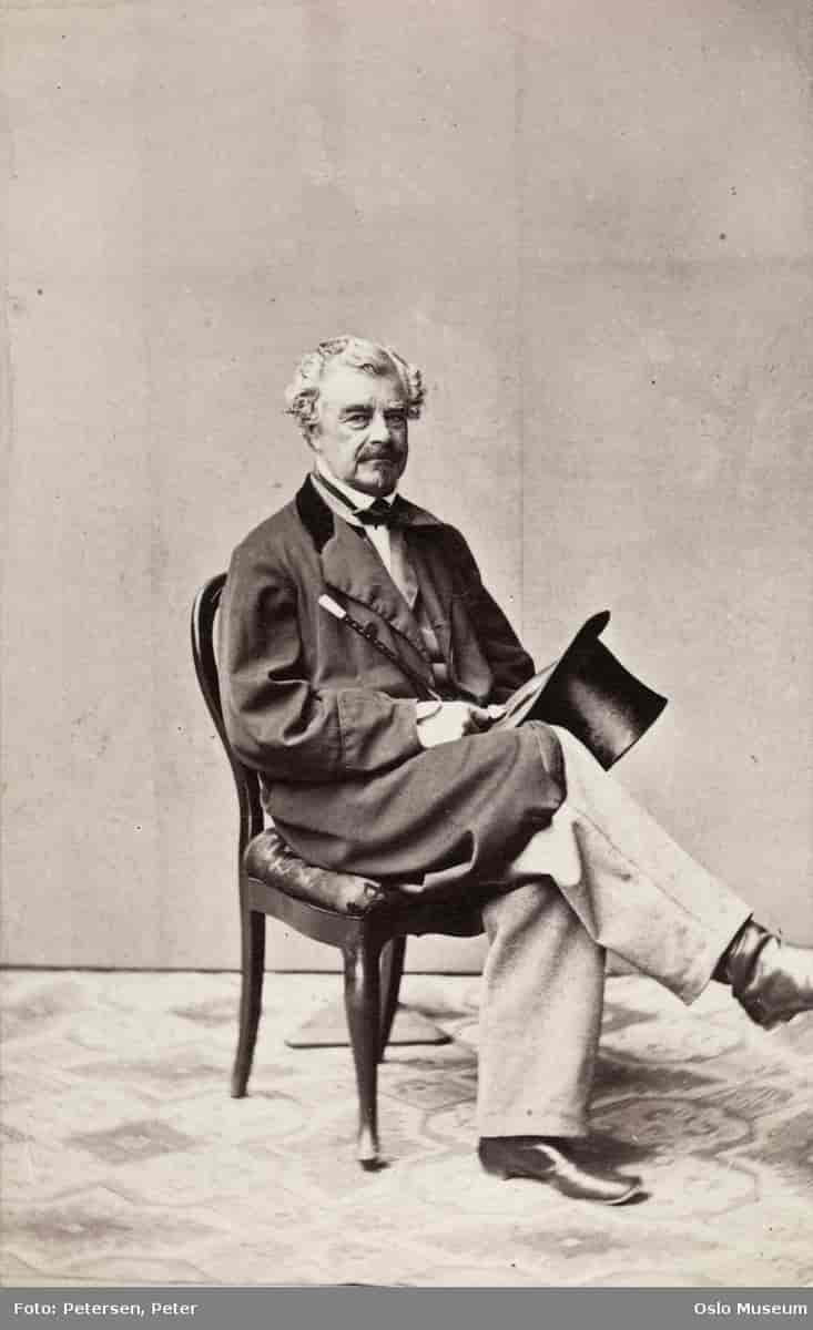 Balthazar Nicolai Garben fotografert i ca. 1862 - 1867