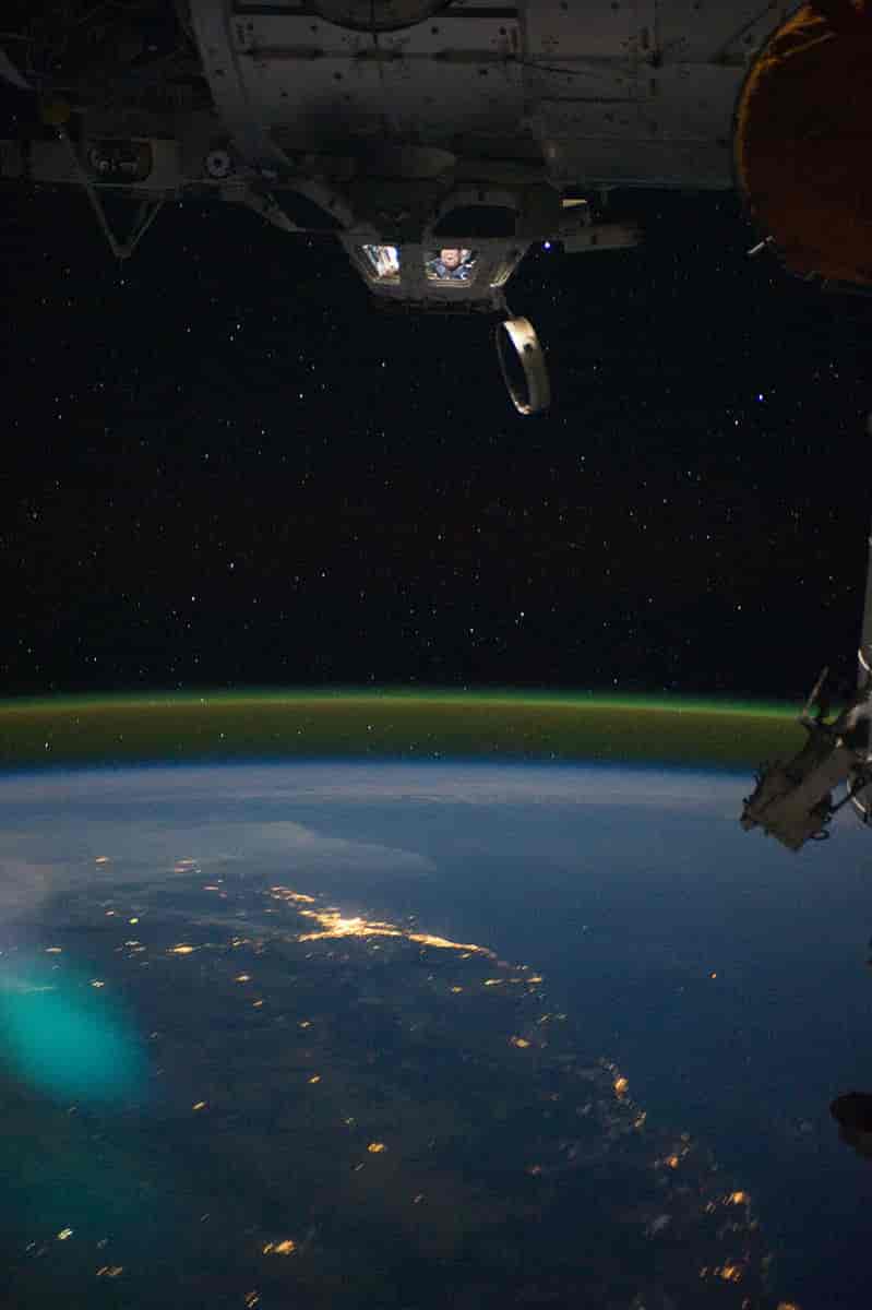 Natthimmellys fotografert fra den internasjonale romstasjonen