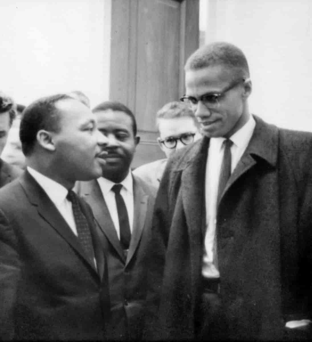Malcolm X og Martin Luther King jr.