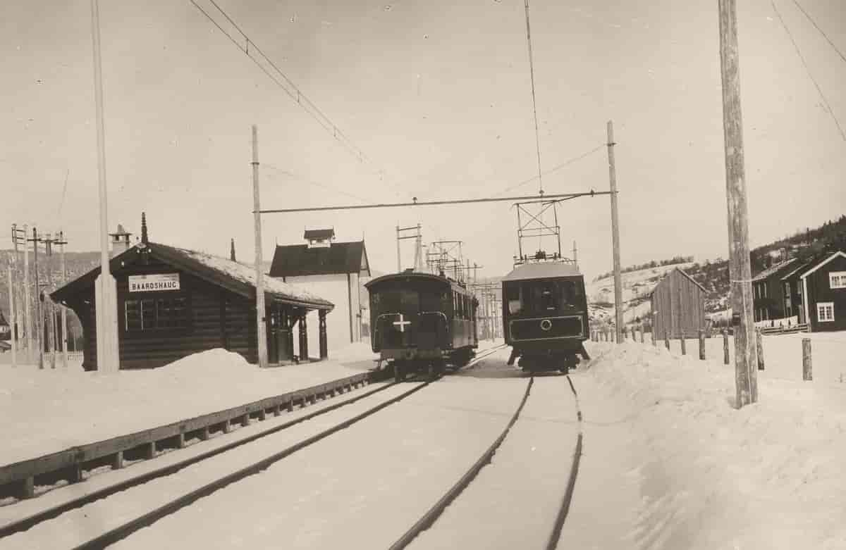 Baardshaug stasjon ved Thamshavnbanen, 1910