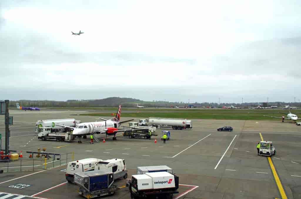 Apron på Edinburg lufthavn