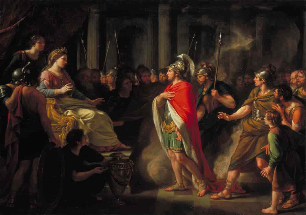 «Dido og Aeneas møtest», måleri frå 1766